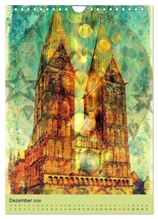 Produktbild: Mein Herz schl&auml;gt f&uuml;r Bremen (Wandkalender 2026 DIN A4 hoch), CALVENDO Monatskalender