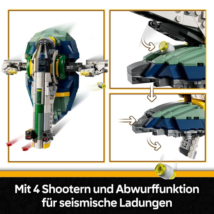 Produktbild: LEGO Star Wars 75433 Angriff der Klonkrieger Jango Fetts Sternenschiff