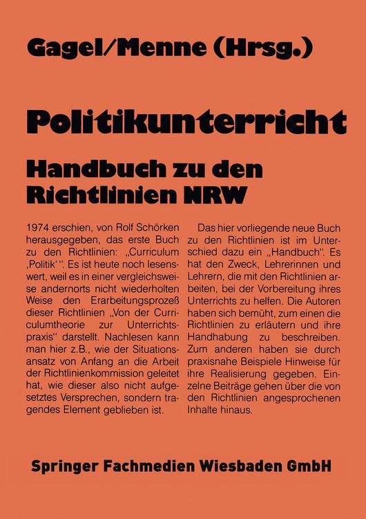 Produktbild: Politikunterricht