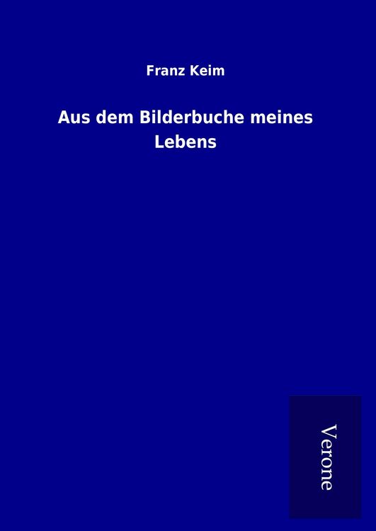 Produktbild: Aus dem Bilderbuche meines Lebens