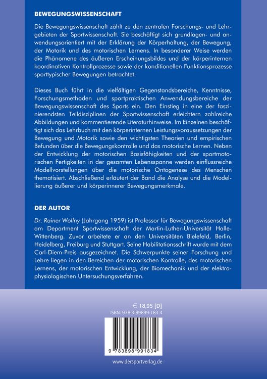 Produktbild: Bewegungswissenschaft