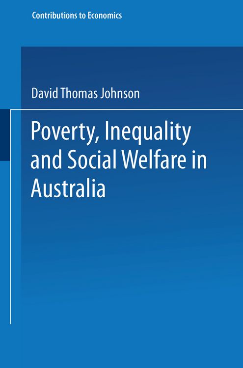 Produktbild: Poverty, Inequality and Social Welfare in Australia