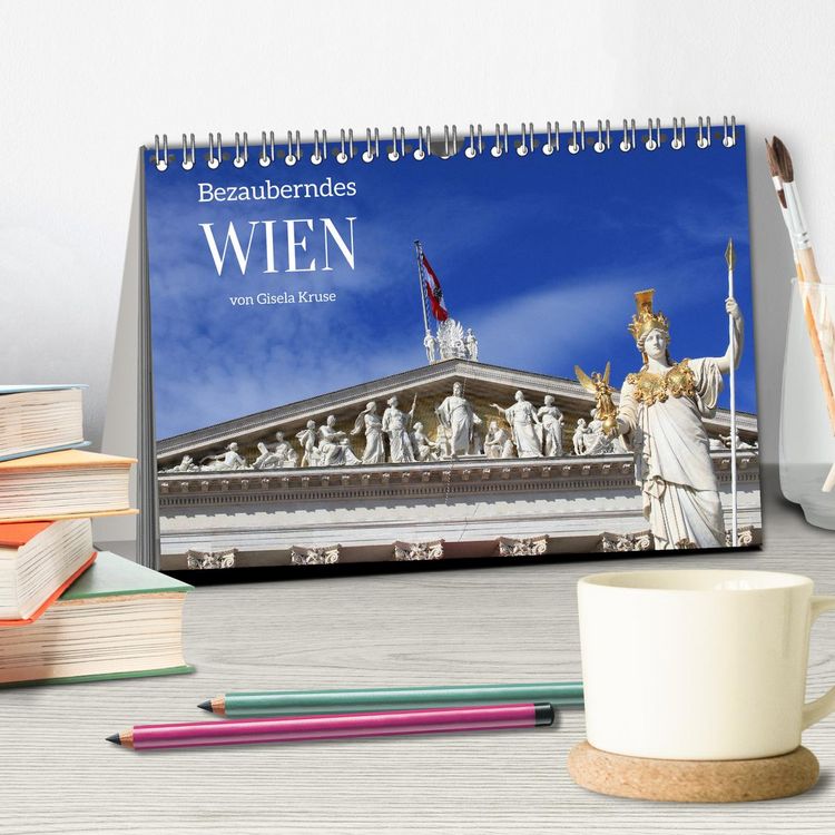 Produktbild: Bezauberndes Wien (Tischkalender 2026 DIN A5 quer), CALVENDO Monatskalender
