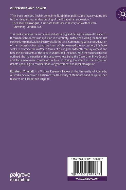 Produktbild: The Succession Debate and Contested Authority in Elizabethan England, 1558-1603