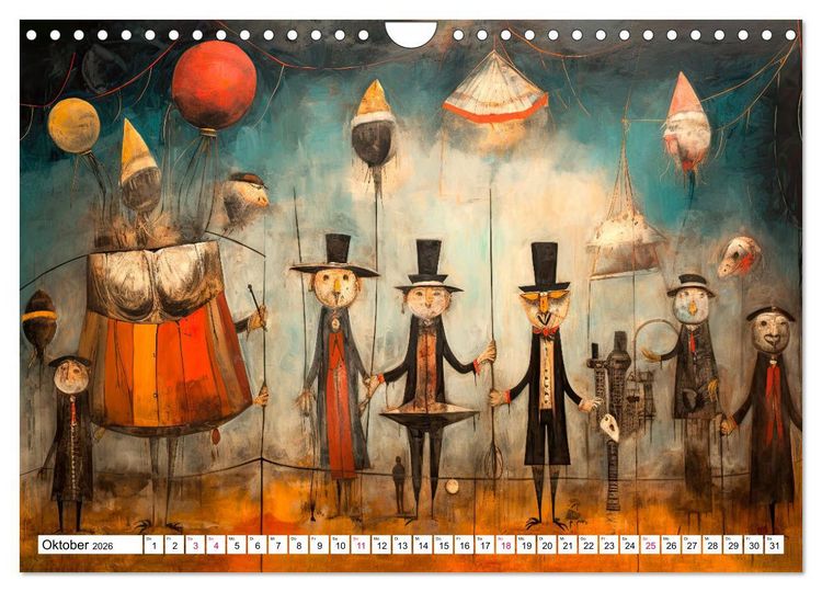 Produktbild: Gedankenreise in eine surreale Welt (Wandkalender 2026 DIN A4 quer), CALVENDO Monatskalender