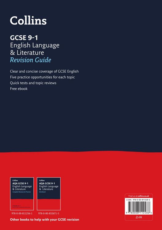 Produktbild: GCSE 9-1 English Language and Literature Revision Guide