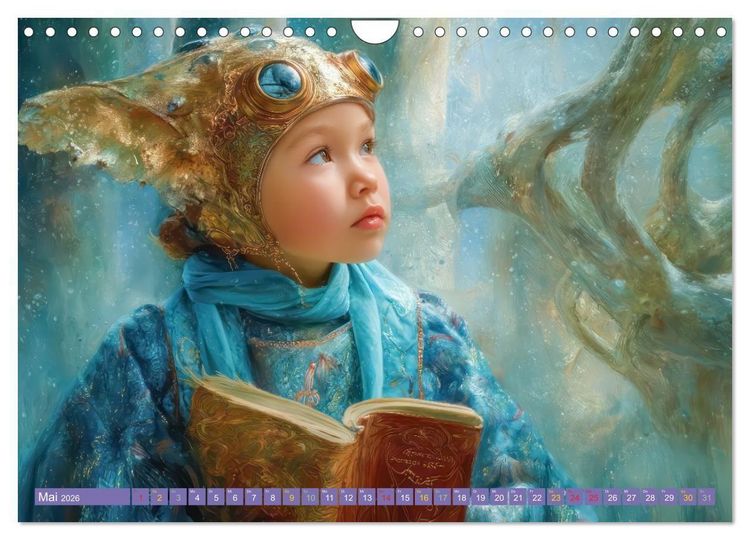 Produktbild: Kinderwelten - Realit&auml;t trifft Traum (Wandkalender 2026 DIN A4 quer), CALVENDO Monatskalender