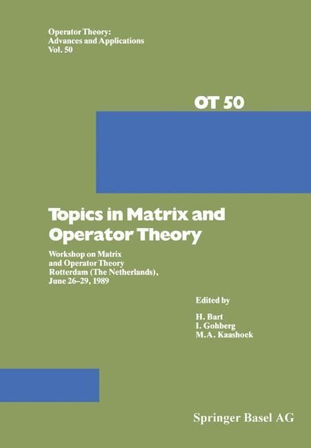 Produktbild: Topics in Matrix and Operator Theory
