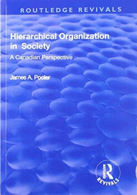 Produktbild: Pooler, J: Hierarchical Organization in Society