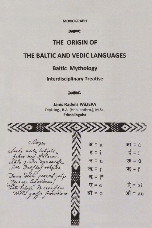 Produktbild: The Origin of the Baltic and Vedic Languages