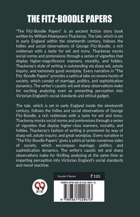 Produktbild: The Fitz-Boodle Papers