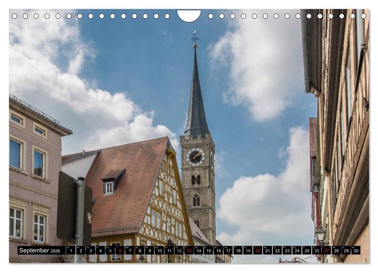 Produktbild: Ochsenfurt im S&uuml;den des Maindreiecks (Wandkalender 2026 DIN A4 quer), CALVENDO Monatskalender