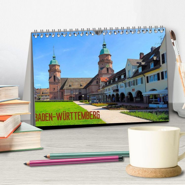 Produktbild: Baden-W&uuml;rttemberg 2026 (Tischkalender 2026 DIN A5 quer), CALVENDO Monatskalender