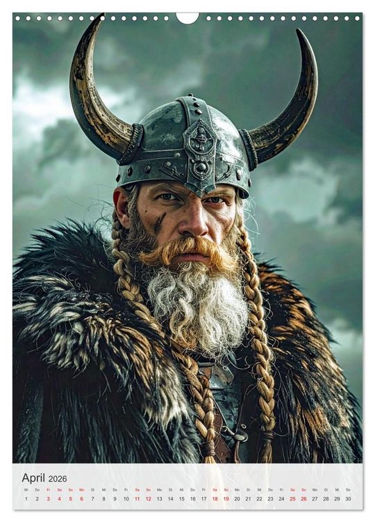 Produktbild: Sturms&ouml;hne St&auml;rke und Mythos der Wikinger (Wandkalender 2026 DIN A3 hoch), CALVENDO Monatskalender