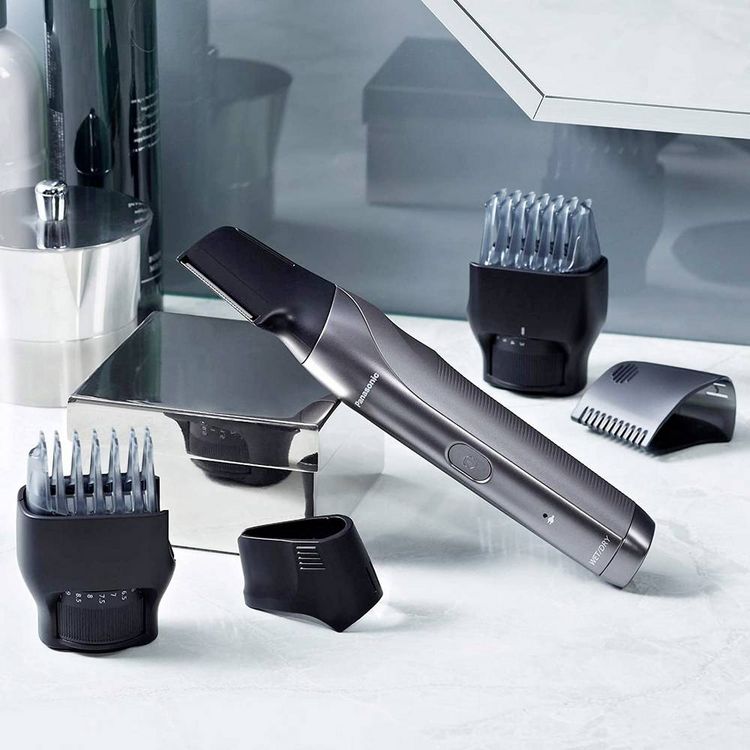 Produktbild: Panasonic Bartschneider, Haarschneider, K&ouml;rperhaartrimmer abwaschbar Silber, Schwarz