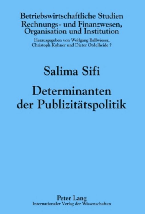 Produktbild: Determinanten der Publizit&auml;tspolitik