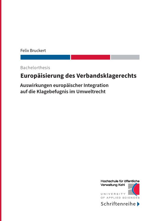 Produktbild: Europ&auml;isierung des Verbandsklagerechts