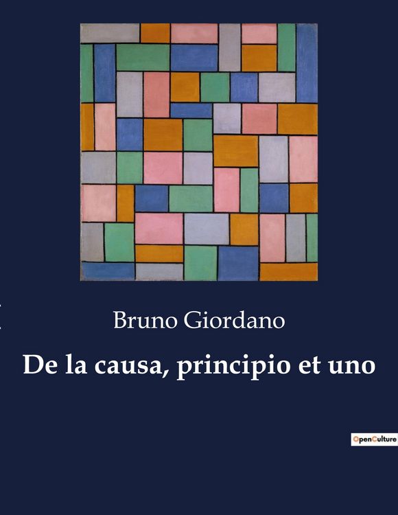 Produktbild: De la causa, principio et uno