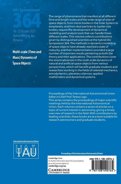 Produktbild: Multi-scale (Time and Mass) Dynamics of Space Objects (IAU S364)