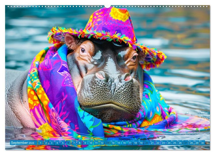 Produktbild: Big & Beautiful. Tierische Plus Size Models. Elefanten und Co. (hochwertiger Premium Wandkalender 2026 DIN A2 quer), Kunstdruck in Hochglanz