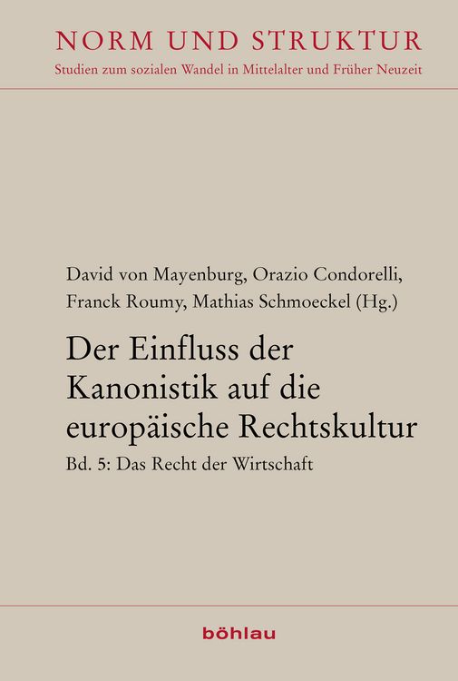 Produktbild: Der Einfluss der Kanonistik auf die europ&auml;ische Rechtskultur