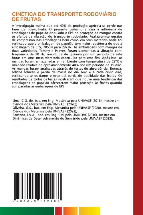 Produktbild: Cin&eacute;tica Do Transporte Rodovi&aacute;rio De Frutas