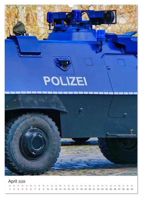 Produktbild: Tag der Polizei (Wandkalender 2026 DIN A2 hoch), CALVENDO Monatskalender