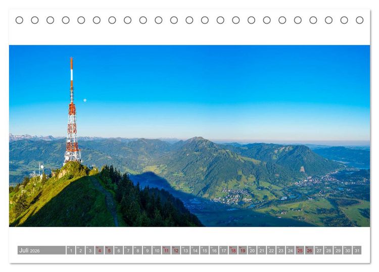 Produktbild: Oberallg&auml;u Panorama (Tischkalender 2026 DIN A5 quer), CALVENDO Monatskalender