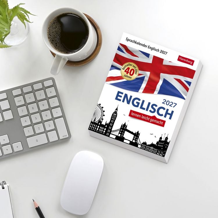 Produktbild: Englisch Sprachkalender 2027 - Englisch lernen leicht gemacht - Tagesabrei&szlig;kalender