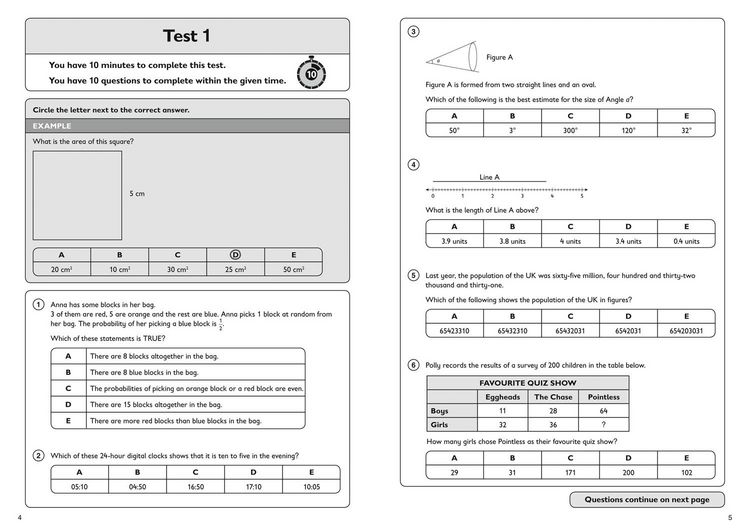 Produktbild: 11+ Maths Quick Practice Tests Age 9-10 (Year 5)