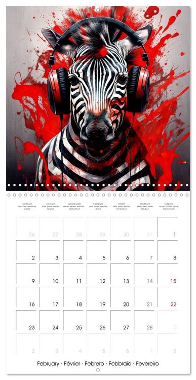 Produktbild: Animal Beats (Wall Calendar 2026 12 &times; 12 Inch) CALVENDO 12 Month Wall Calendar