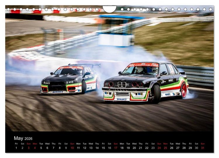 Produktbild: Drifting at the Nurburgring (Wall Calendar 2026 DIN A4 landscape), CALVENDO 12 Month Wall Calendar