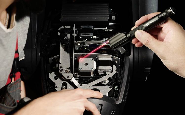 Produktbild: TOOLCRAFT Penlight mit roter Laserpointer mit G&uuml;rtelclip batteriebetrieben 150 lm 1.16 h 57 g