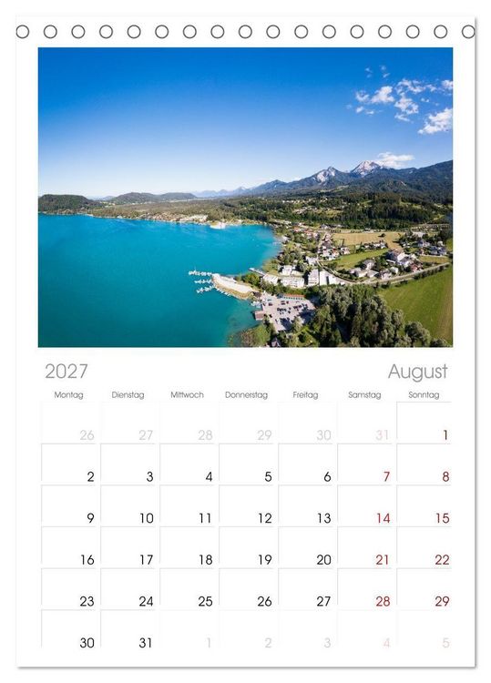 Produktbild: Tischplaner 2027 - Der wundersch&ouml;ne Faaker See in K&auml;rnten (A5 Tischkalender zum Aufstellen) CALVENDO