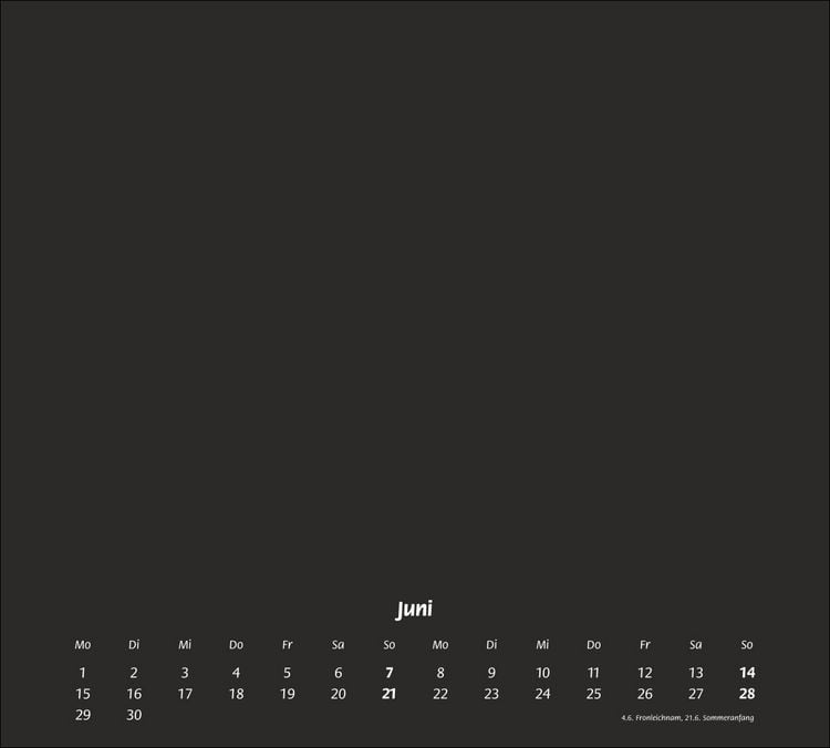 Produktbild: Times&more Bastelkalender schwarz 2026