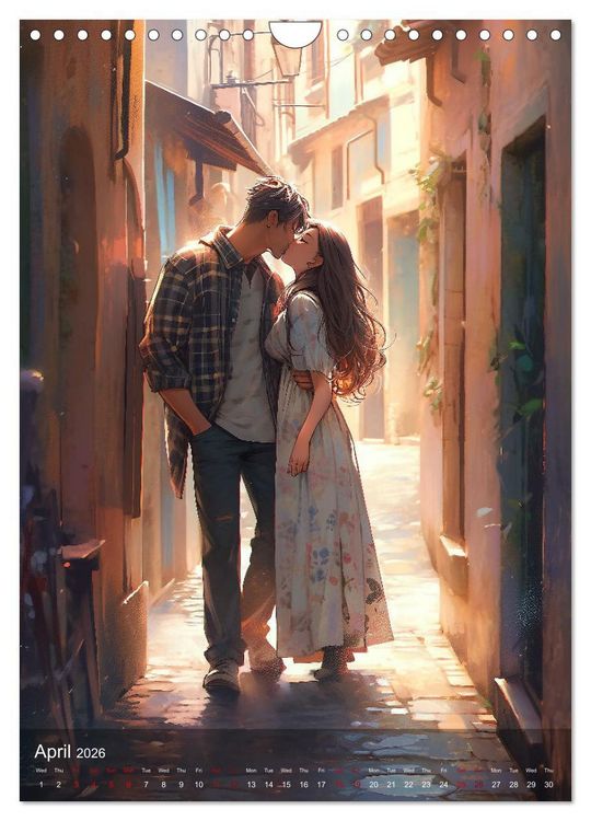 Produktbild: Her Love, His Life and Anime (Wall Calendar 2026 DIN A4 portrait), CALVENDO 12 Month Wall Calendar