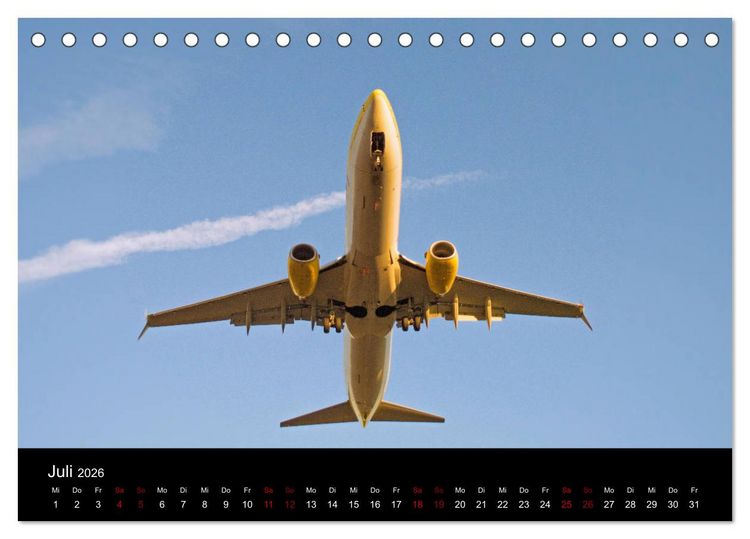 Produktbild: Flieger Tr&auml;ume 2026 (Tischkalender 2026 DIN A5 quer), CALVENDO Monatskalender