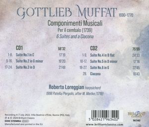 Produktbild: Muffat:Componimenti Musicali