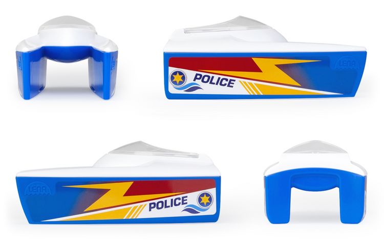 Produktbild: LENA 04713 - Boaties Polizeiboot, Beutel