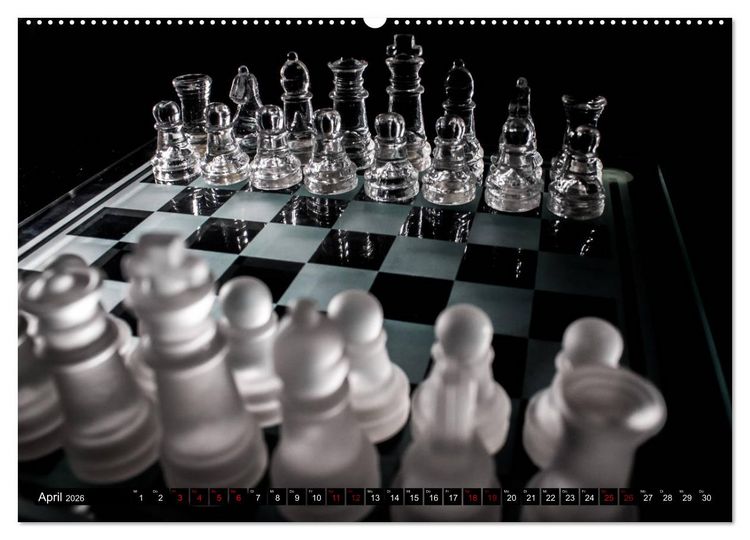 Produktbild: SCHACH - Spiel der K&ouml;nige (Wandkalender 2026 DIN A2 quer), CALVENDO Monatskalender