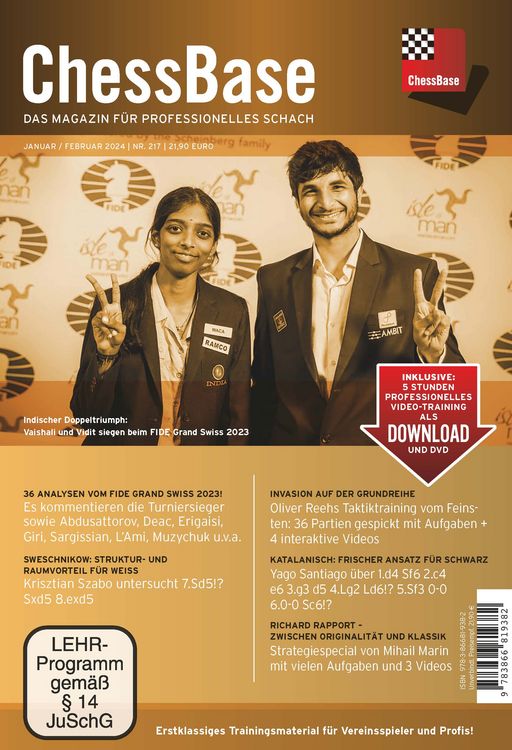 Produktbild: ChessBase Magazin #217 (Januar/Februar 2024)