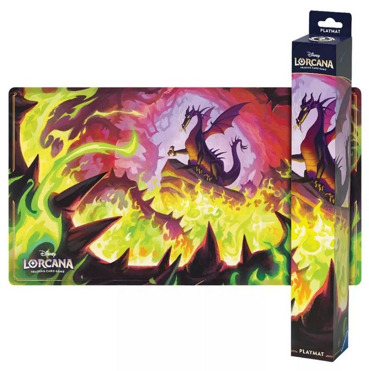 Produktbild: Disney Lorcana TCG: Winterzauber - Spielmatte Drachenfeuer