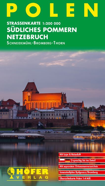 Produktbild: H&ouml;fer Polen PL004 S&uuml;dl. Pommern/Netzebruch/1 : 200 000