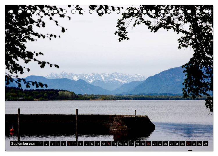 Produktbild: Am sch&ouml;nen Chiemsee (Tischkalender 2026 DIN A5 quer), CALVENDO Monatskalender