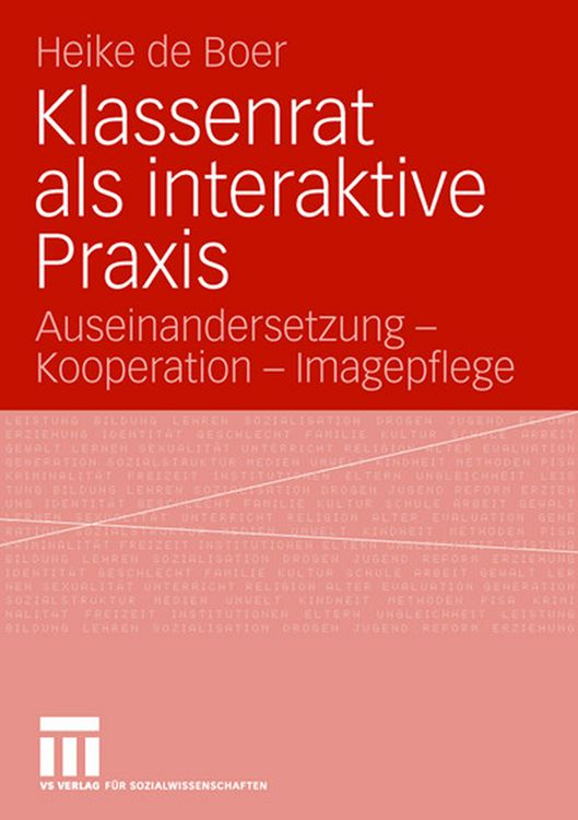 Produktbild: Klassenrat als interaktive Praxis