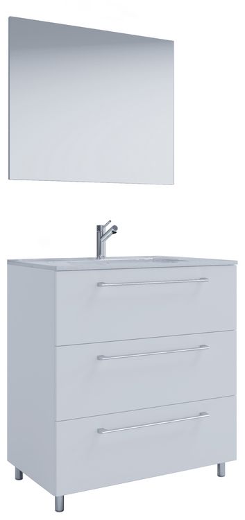 Produktbild: 3-tlg. Waschplatz Waschtisch Badinos Schublade 3SC