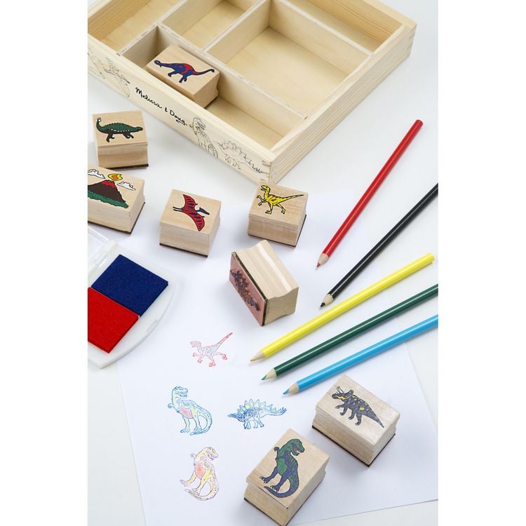 Produktbild: Dinosaurier Holzstempelset