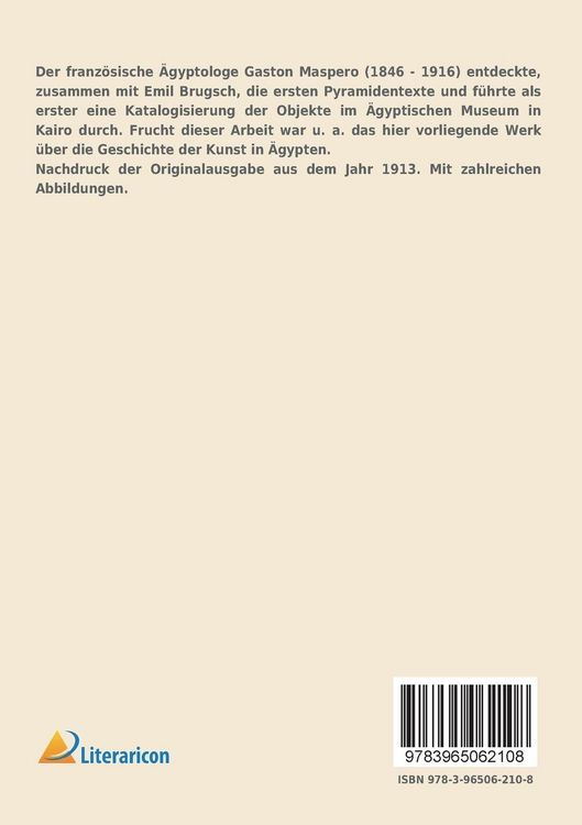 Produktbild: Geschichte der Kunst in &Auml;gypten