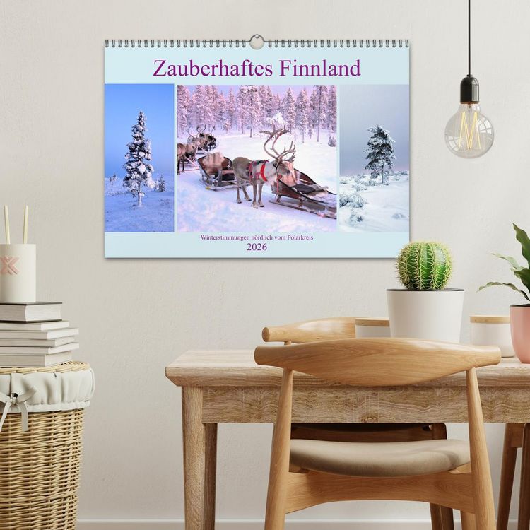 Produktbild: Zauberhaftes Finnland (Wandkalender 2026 DIN A3 quer), CALVENDO Monatskalender