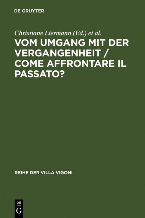 Produktbild: Vom Umgang mit der Vergangenheit / Come affrontare il passato?